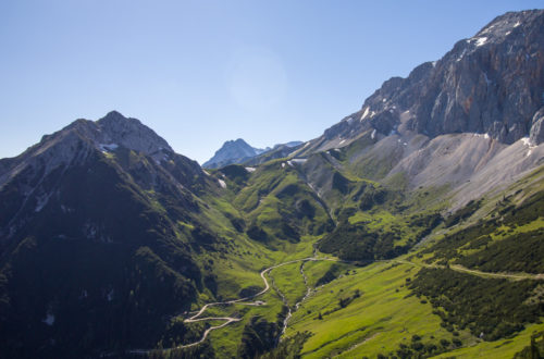 Aussicht auf dem Weg zur Rotmoosalm